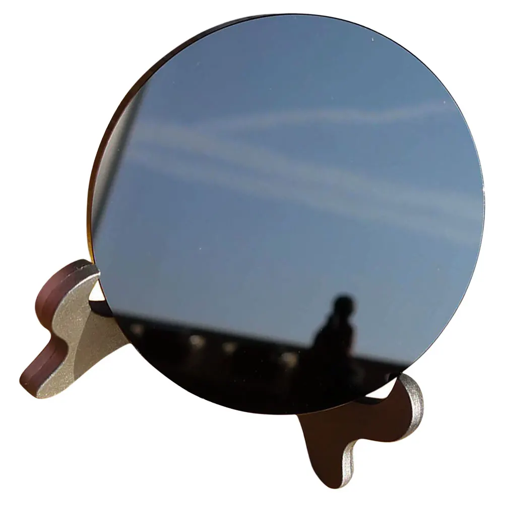 

Obsidian Divining Mirror Decoration Home Aesthetic Small Yoga Black Scrying Modern Decorative Plastic