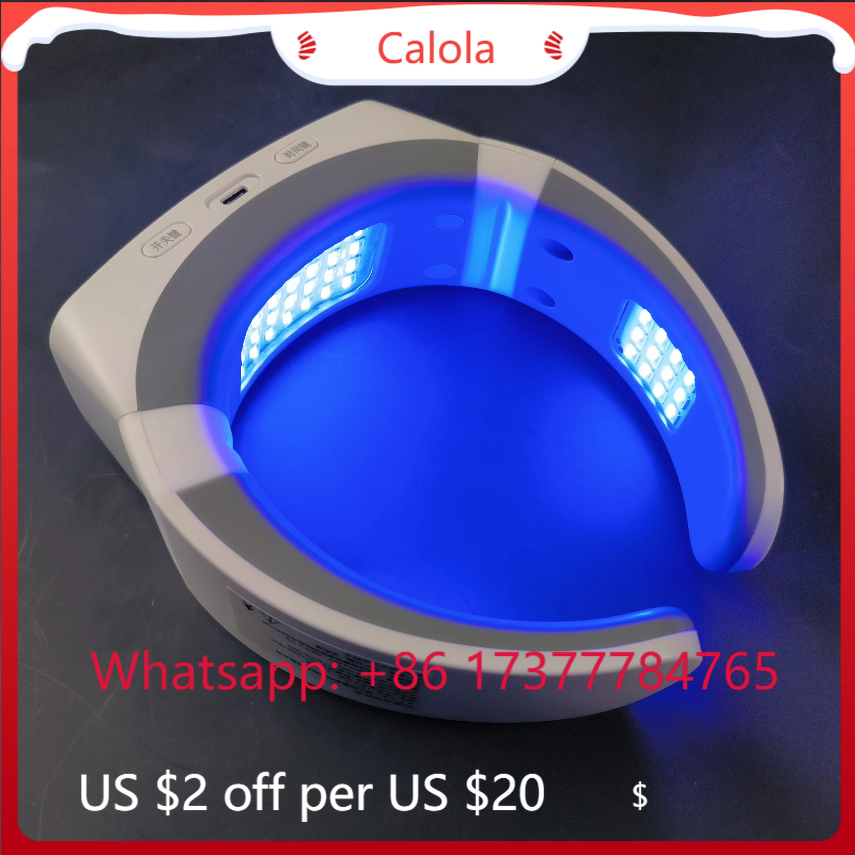 Red Blue Light YJT Neck Massager for Circulation