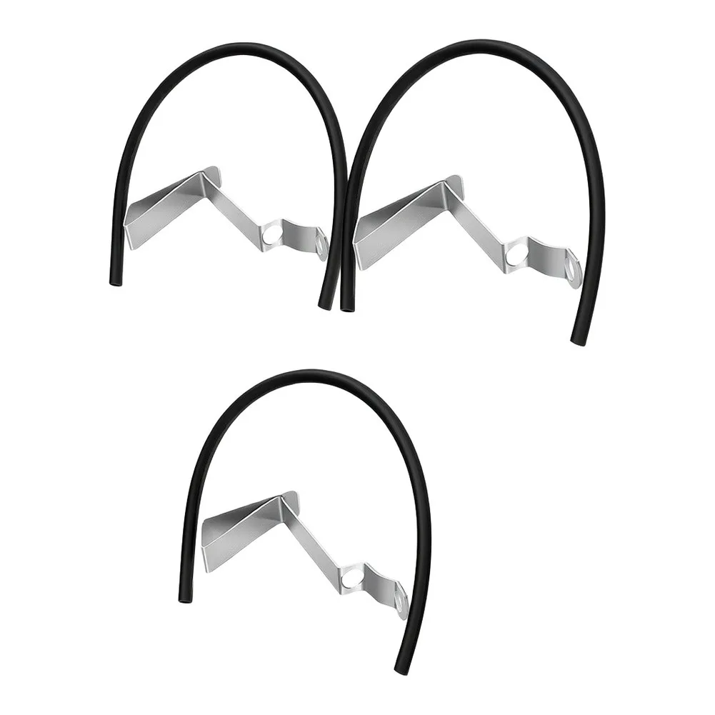 Three Refill Hoses with Secure Clamping Mechanism for Toilet Tank Applications with Fixed Overflow Pipe Mounting