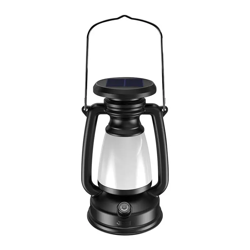 

Solar Lantern Outdoor Portable Lanterns Rechargeable Tent Light Solar Powered Backup Flashlight For Indoor Outdoor Survival