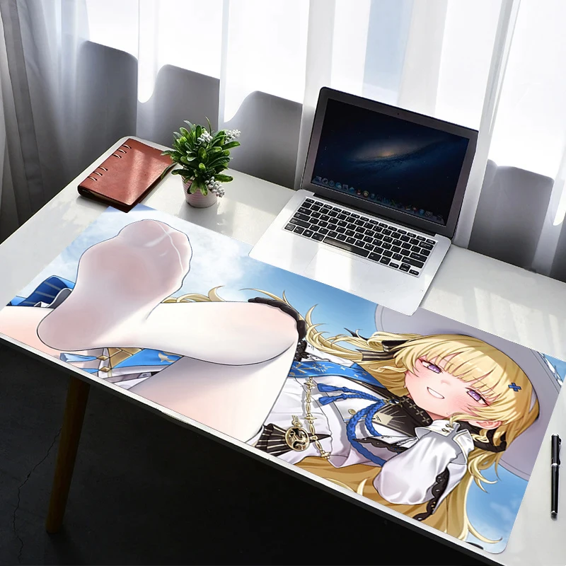 Mouse Pad Laptop Non Slip Extended Desktop Wuthering Waves Phoebe Mouse Mat PC Rubber Keyboard Pad Gaming Accessories Mousepad