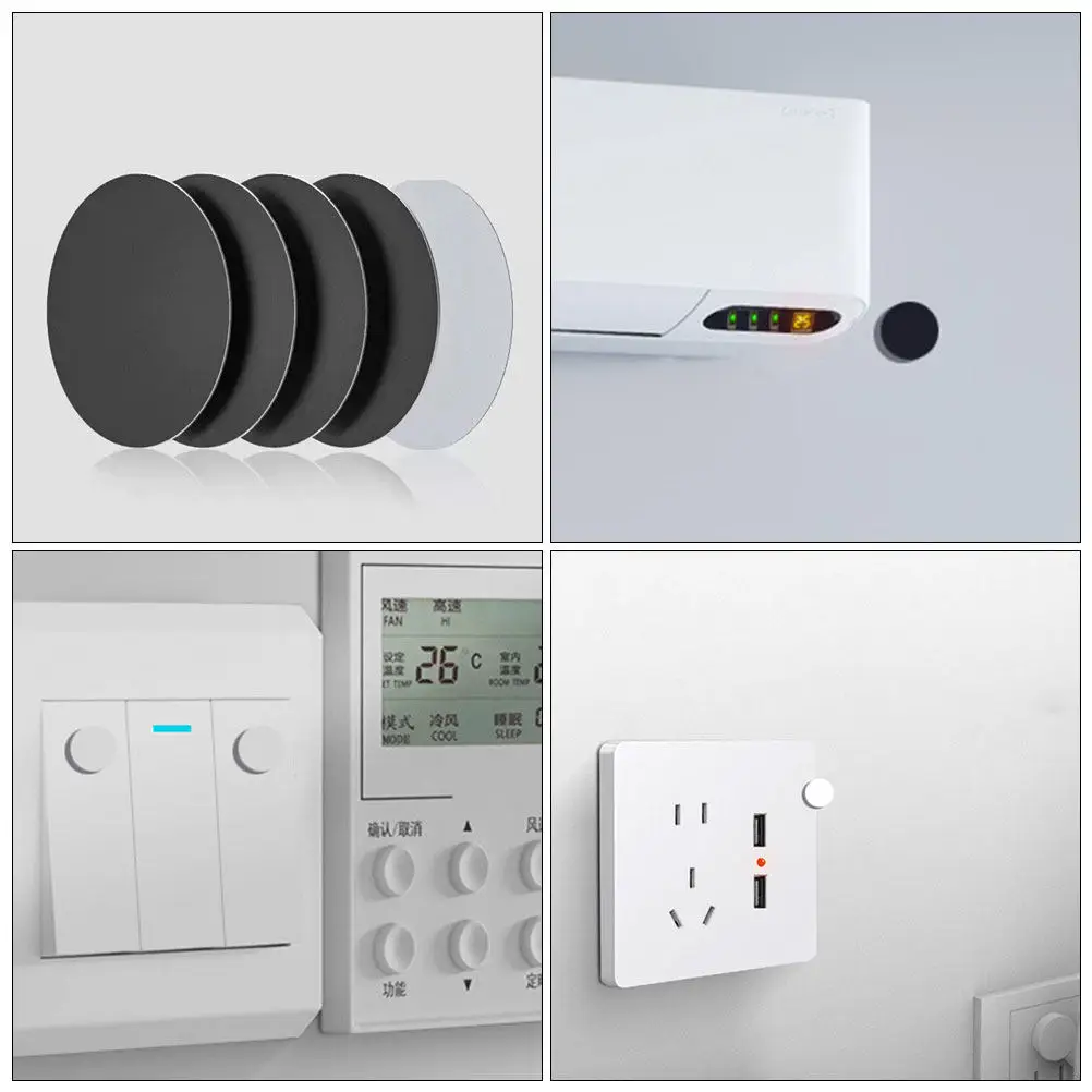 3Sheets Light Blockers Blackout Stickers for Electronics LED Light Dimming Shading Stickers Router TV Clock Ac Glare Free