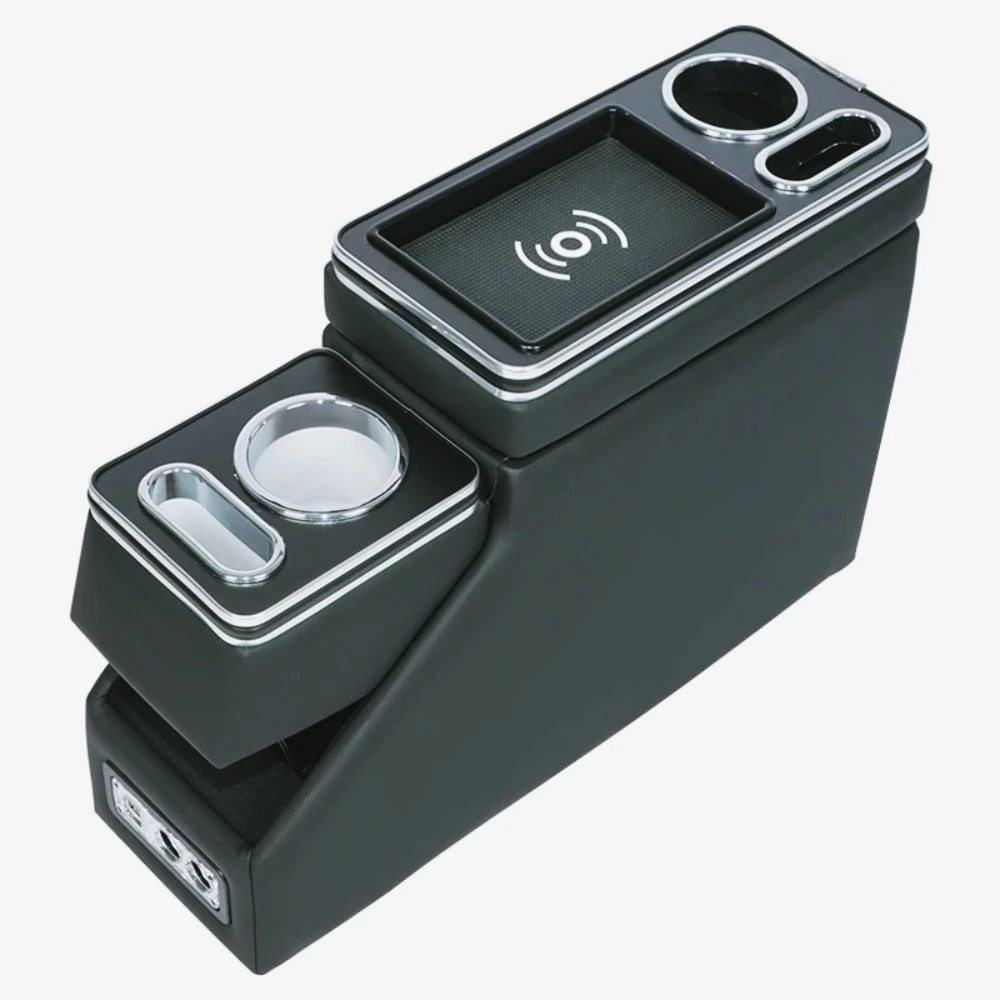 Portavasos  carga inalámbrica, reposabrazos para coche, caja  consola, accesorios para coche, caja  reposabrazos para coche  15c