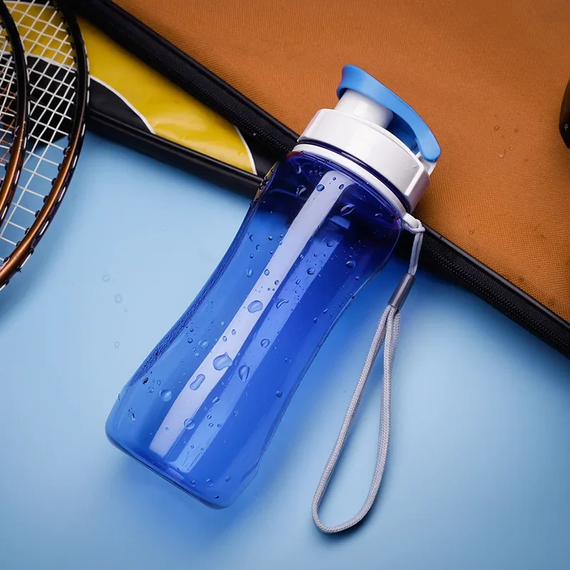 560ML Water Bottle Sport Train Travel Portable Shaker Bottle Bike Hiking Plastic Leakproof School Water Bottle BPA Free Drinkwar