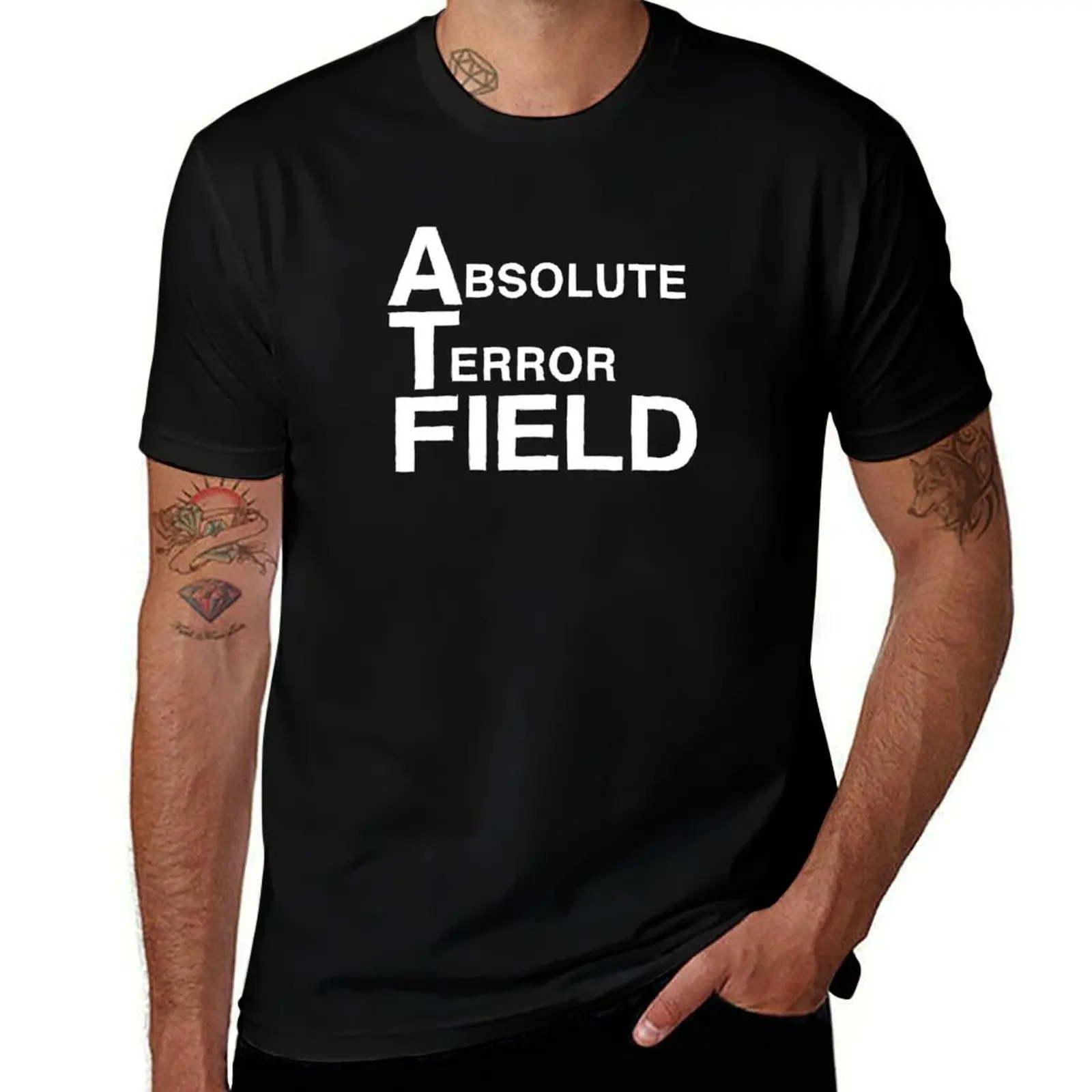 

Absolute Terror Field T-Shirt Work Short Sleeve Cotton Top