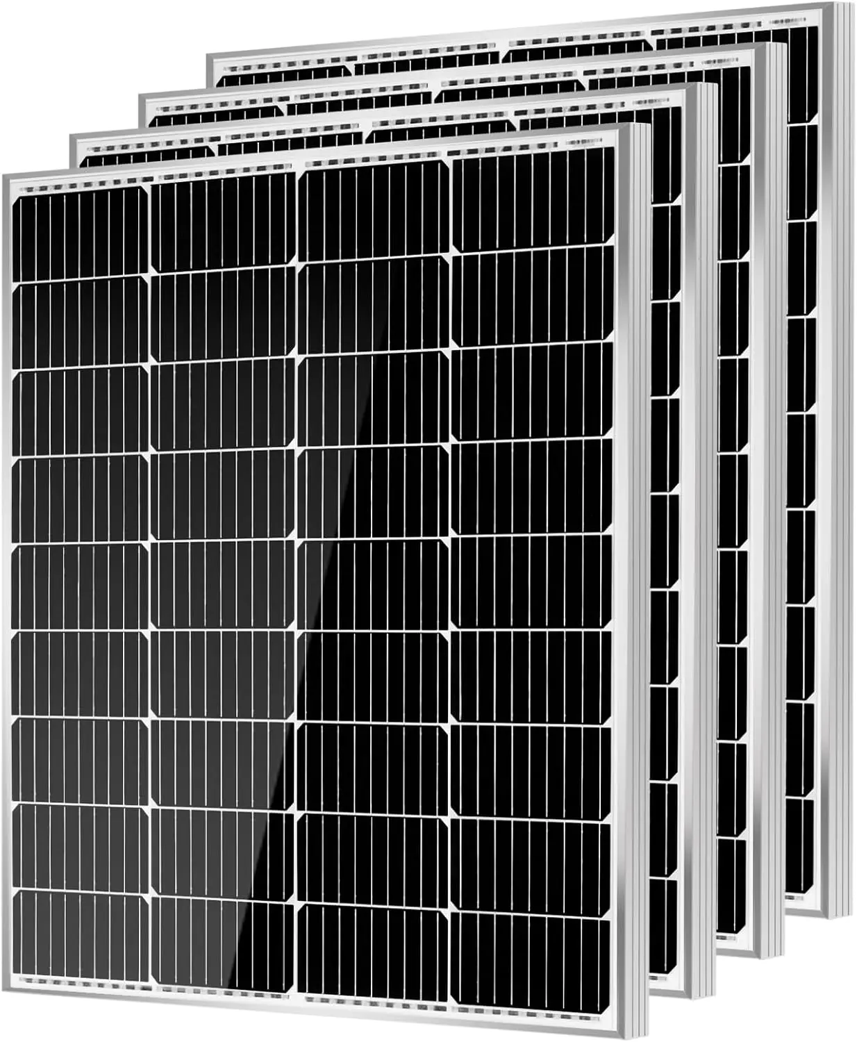 HQST 400 Watt 12V Monocrystalline Solar Panel High Efficiency Module PV Power for Battery Charging Boat, Caravan and Other Off