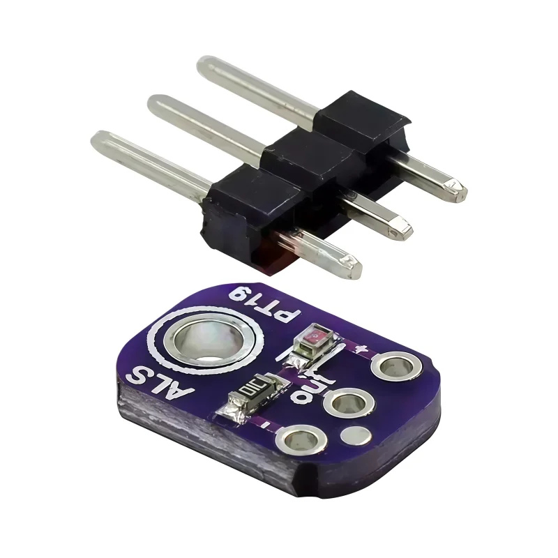ALS-PT19 simulated light sensor covers UVB and UVA spectral ranges. UV high dynamic range light sensor distribution board with 2