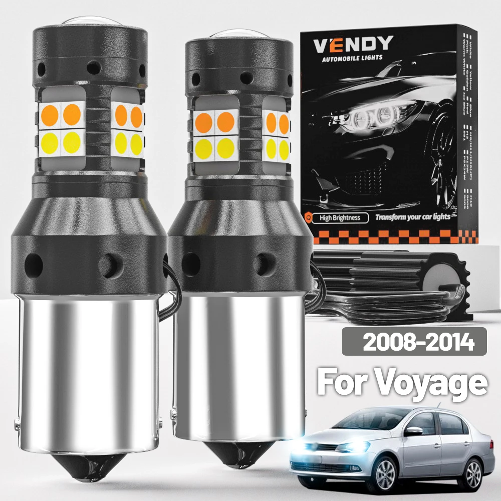 

2 шт. для VW Voyage 2008-2014 двухрежимный светодиодный указатель поворота + дневные ходовые огни DRL 2009 2010 2011 2012 2013 аксессуары Canbus