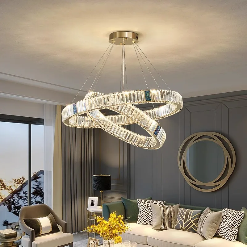 home decorationPendant lights, luxury crystal living room chandelier, dining room Pendant lamp, ceiling light, indoor lighting