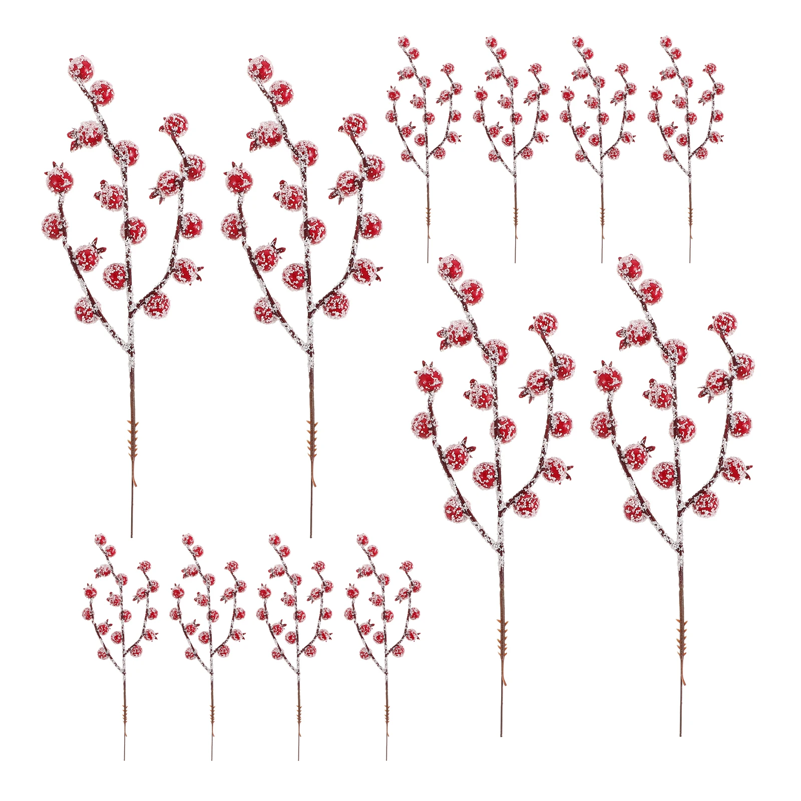 

12 Pcs Berry Picks for Centerpieces Christmas Floral Artificial Branches Berries Wreaths Bendable Stems