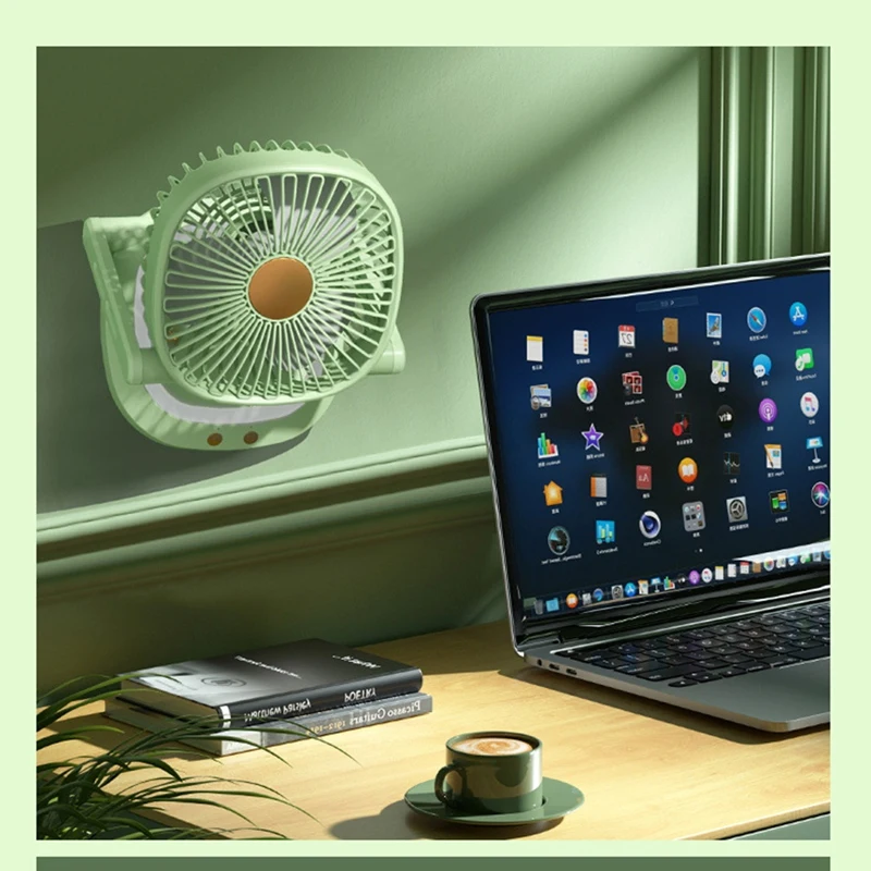 Faltbarer kleiner Wand ventilator, tragbarer kleiner elektrischer Ventilator für Büro-Desktop-Heim-Desktop, leiser Luftzirkulator-Ventilator