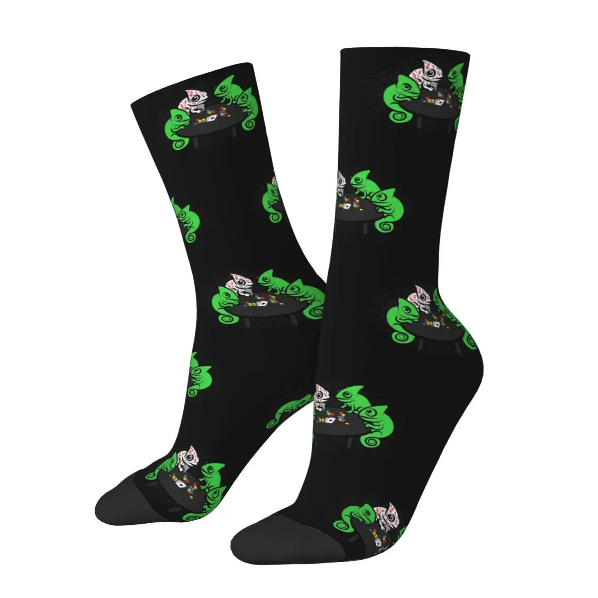 Chameleons Socks Harajuku High Quality Stockings All Season Long Socks Accessories for Man's Woman's Christmas Gifts