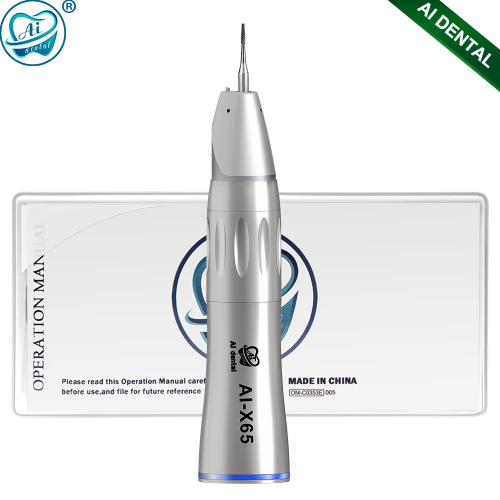 

AI-X65 Non-Optic Straight Handpiece Single Spray Dental Air/Electric Motor For HP burs (ø2.35) Max Speed: 40,000 min-1