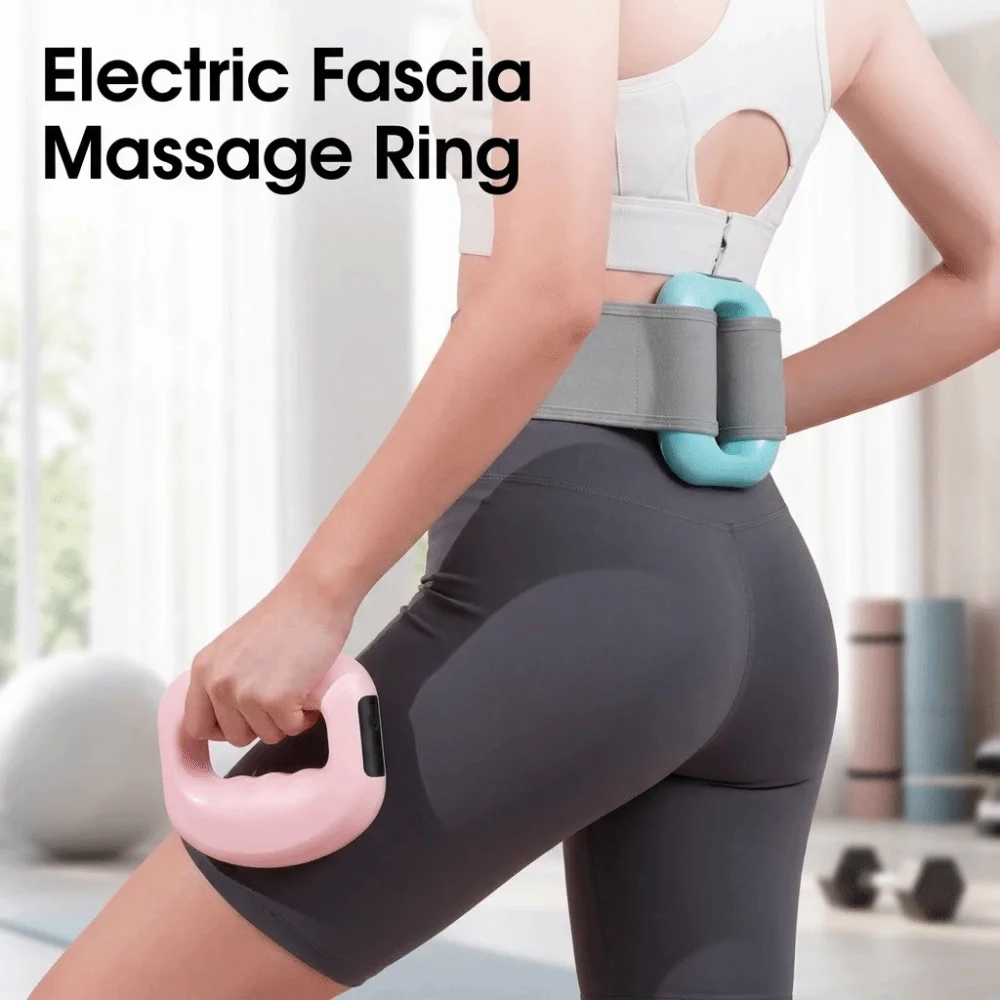 Ergonomic Electric Fascia Massage Ring 5 Adjustable Speed Fat Burning Electric Body Slimming Machine Low Noise Compact Size