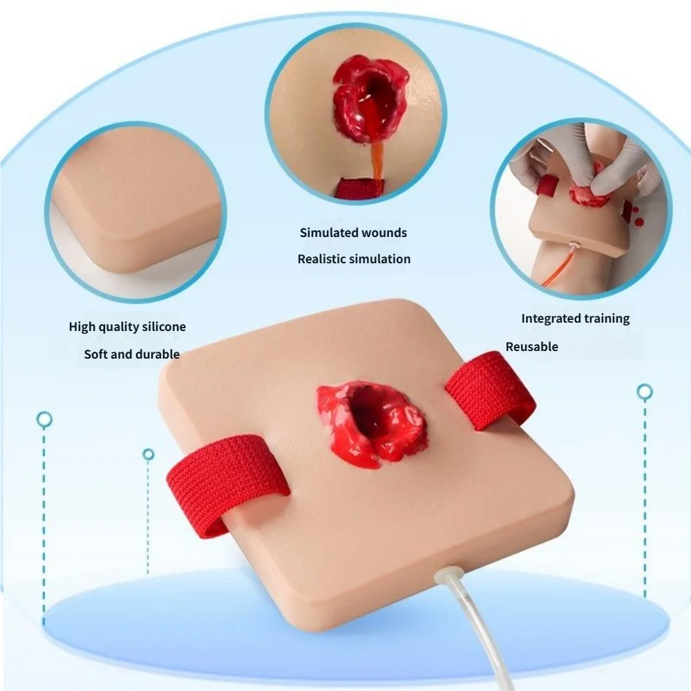 

1 шт. тренажер для упаковки ран, тренажер для жгута для контроля кровотечения, базовый тренажер для упаковки ран для медицинского образования