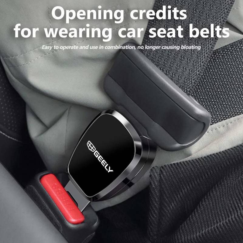 

New Car Seat Belt Clip Metal Extenders Car Safety Belt Extension For Geely LC EC8 Atlas CK2 CK3 GT GC9 Geometry C Tugella GX3 CK