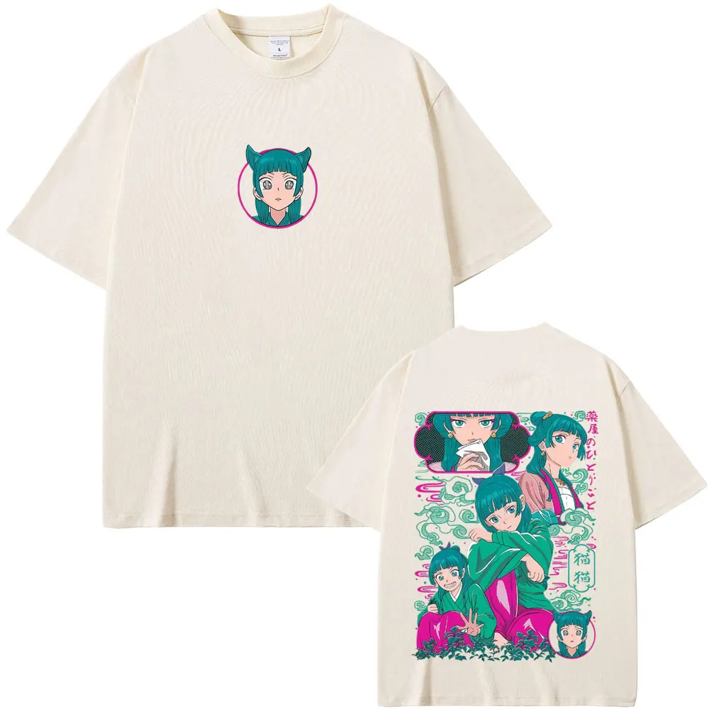 Anime The Apothecary Diaries Graphic Maomao Print T-shirt Men Women Clothing Oversized Short Sleeve Unisex Kawaii Funny T Shirts