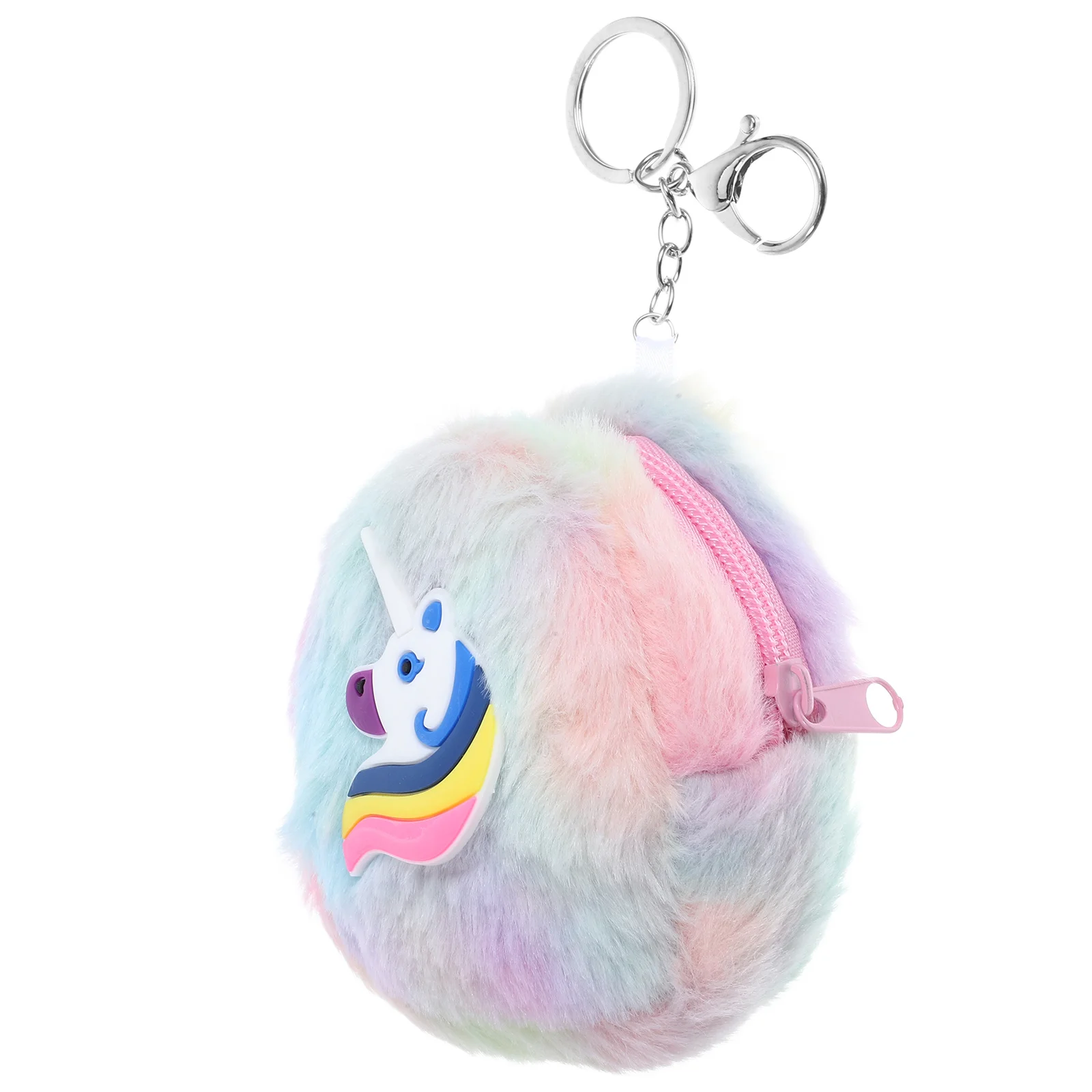 محفظة يونيكورن للعملات المعدنية للنساء والفتيات، حقيبة صغيرة لطيفة بسحاب، خفيفة الوزن، محفظة تغيير مدمجة لتخزين أحمر الشفاه، حمل يوميًا