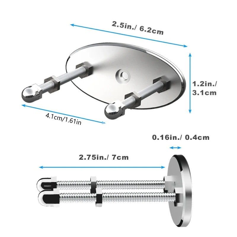 6 Stück Metall-Skateboard-Schwimmdeck-Display-Rack-Ständer mit Schraubenlöchern Hängehalterungen