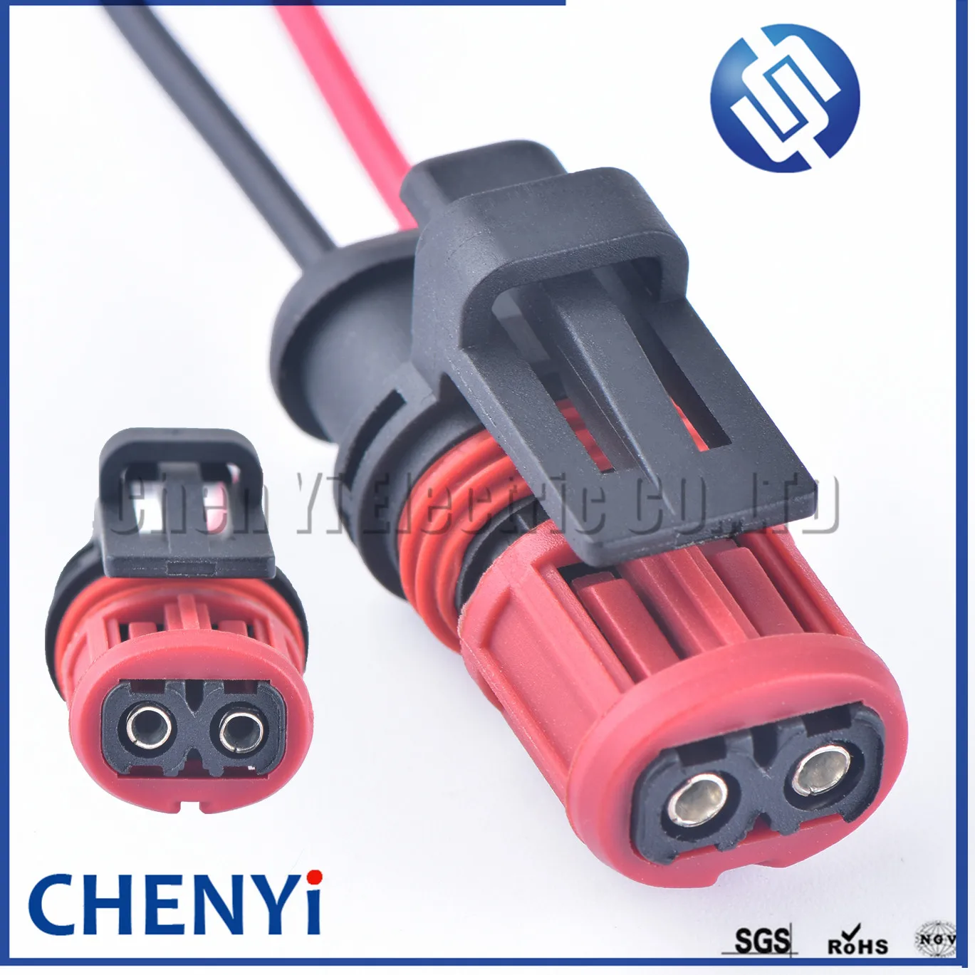 2 Pin auto waterproof connectors female Harness plug pigtail 1337245-3 excavator EC210 EC360 EC480 diesel injector plug