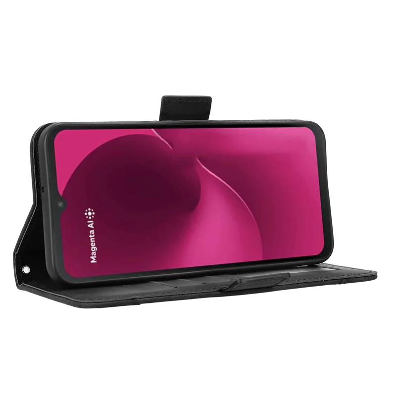 Para T-Mobile T Phone 3 Flip Cartera de cuero magnética cierre libro Flip funda con soporte para múltiples tarjetas para T-Mobile REVVL 8 5G bolsas de teléfono