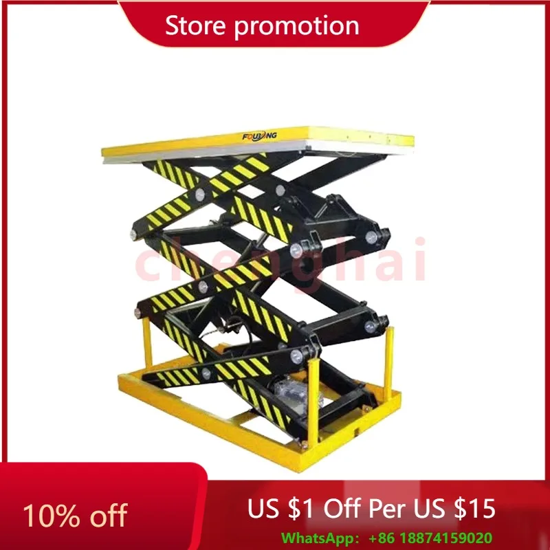 

High Quality Single Scissor Hydraulic Lift Table High Lift Cargo Equipment with Electric Stationary Scissor Lift Table
