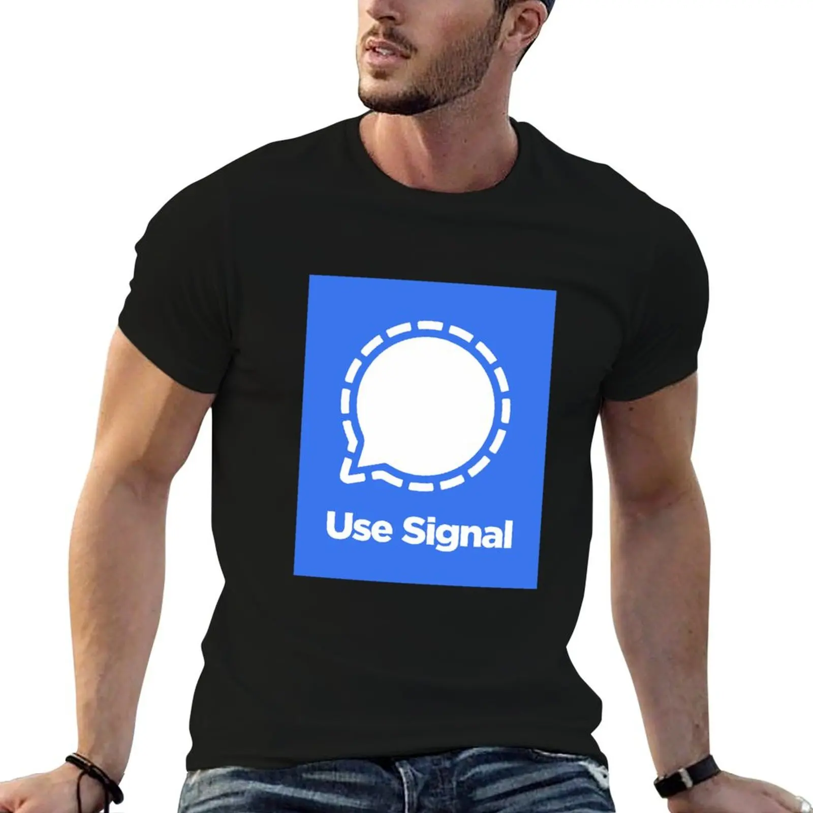 Use Signal T-Shirt affliction shirts sublime cotton t shirt men