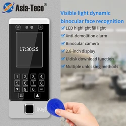 Dynamic Face Attendance Terminal Fingerprint Facial Recognition RFID Access Control Time Attendance Machine Door Locks Control