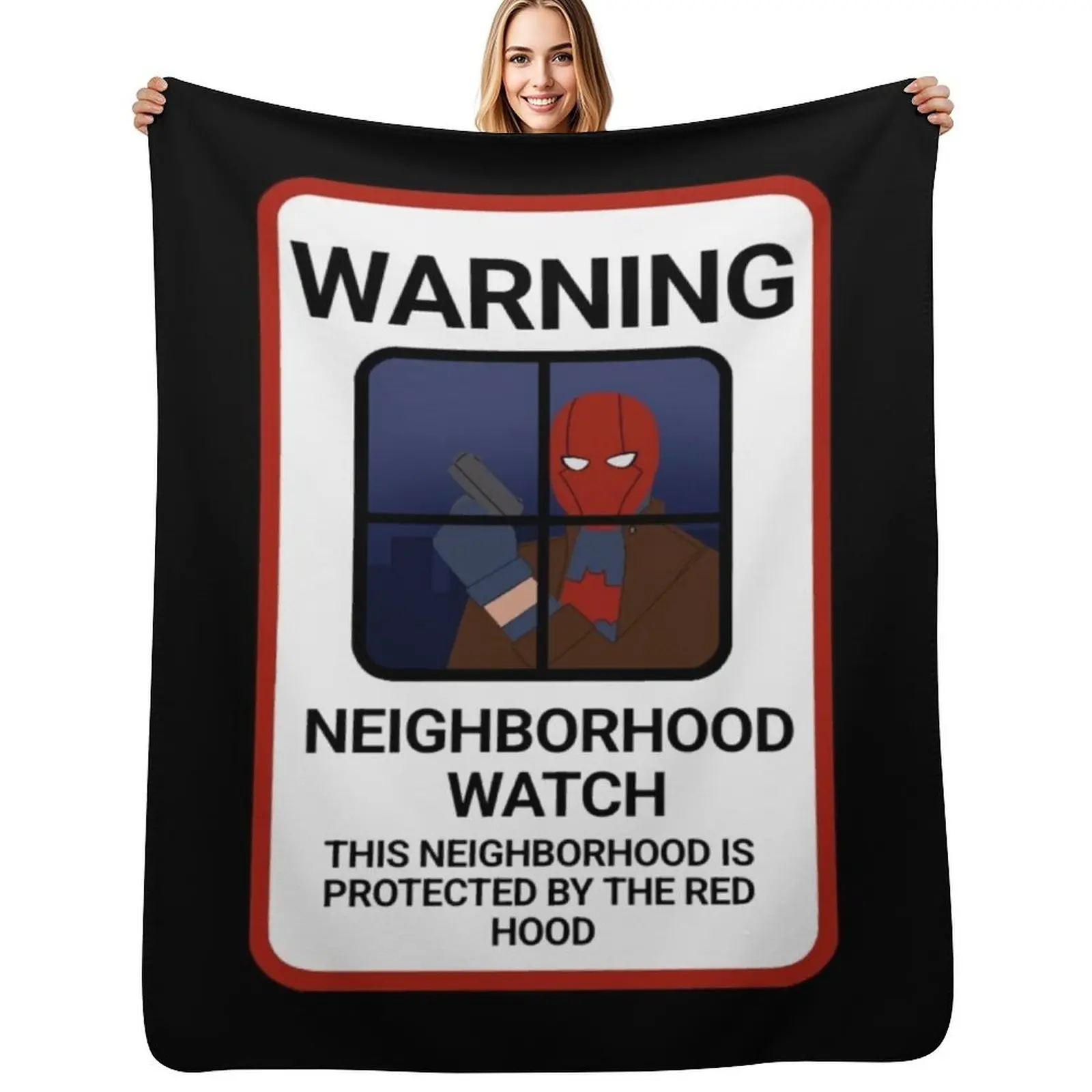 

Red Hood Neighborhood Watch Throw Blanket Sleeping Bag Picnic Plush for sofa Blankets