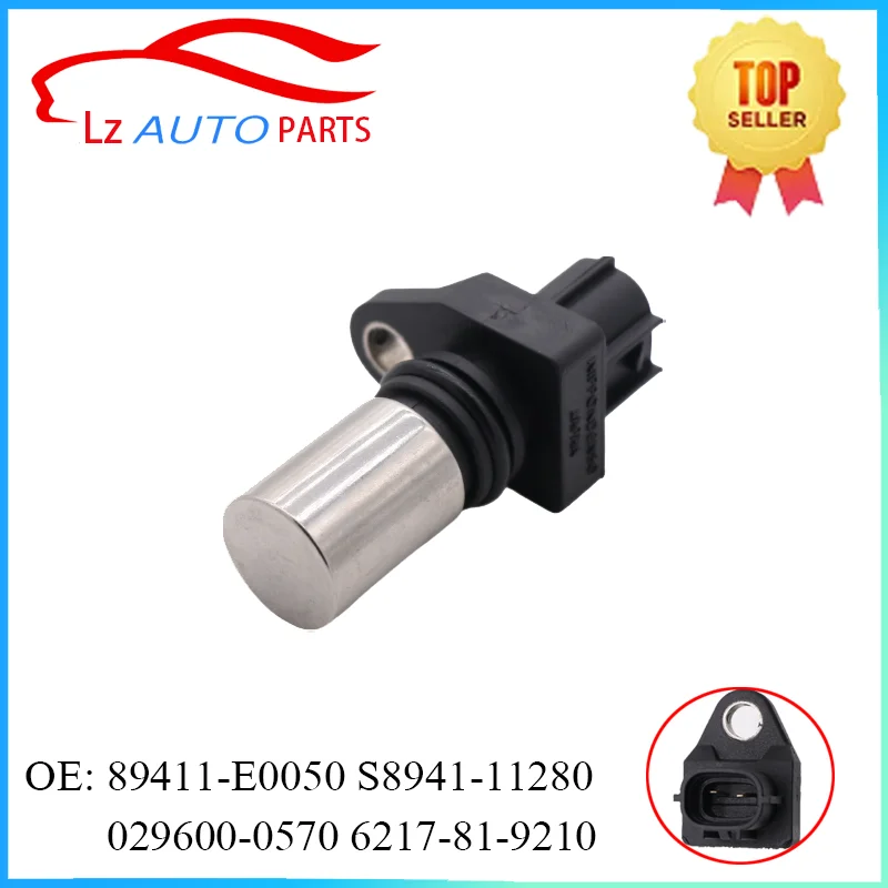 

6217-81-9210 029600-0570 89411-E0050 S8941-1128 Camshaft Crankshaft Position Speed Sensor for Hino J05E J08E Kobelco SK260 SK350