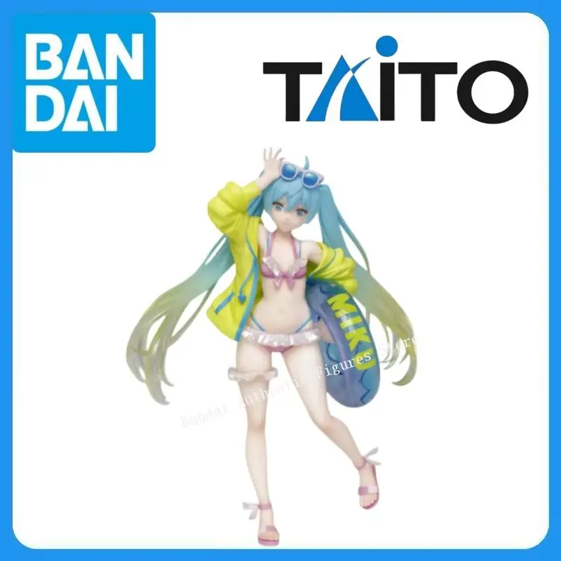在庫あり-正規品-taito-ピアプロ-キャラクター-初音ミク-第3シーズン-サマーバージョン-夏のビーチ-アニメフィギュア-ガレージキット-モデルおもちゃ