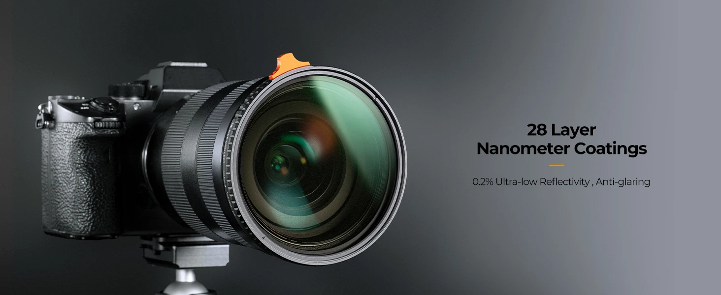 K&F Concept 67 mm variabler ND-Filter 77 mm 82 mm ND2 ND400 Ultradünner Neutraldichtefilter NANO-X 49 mm 52 mm 55 mm 58 mm 62 mm 72 mm – Detail 8