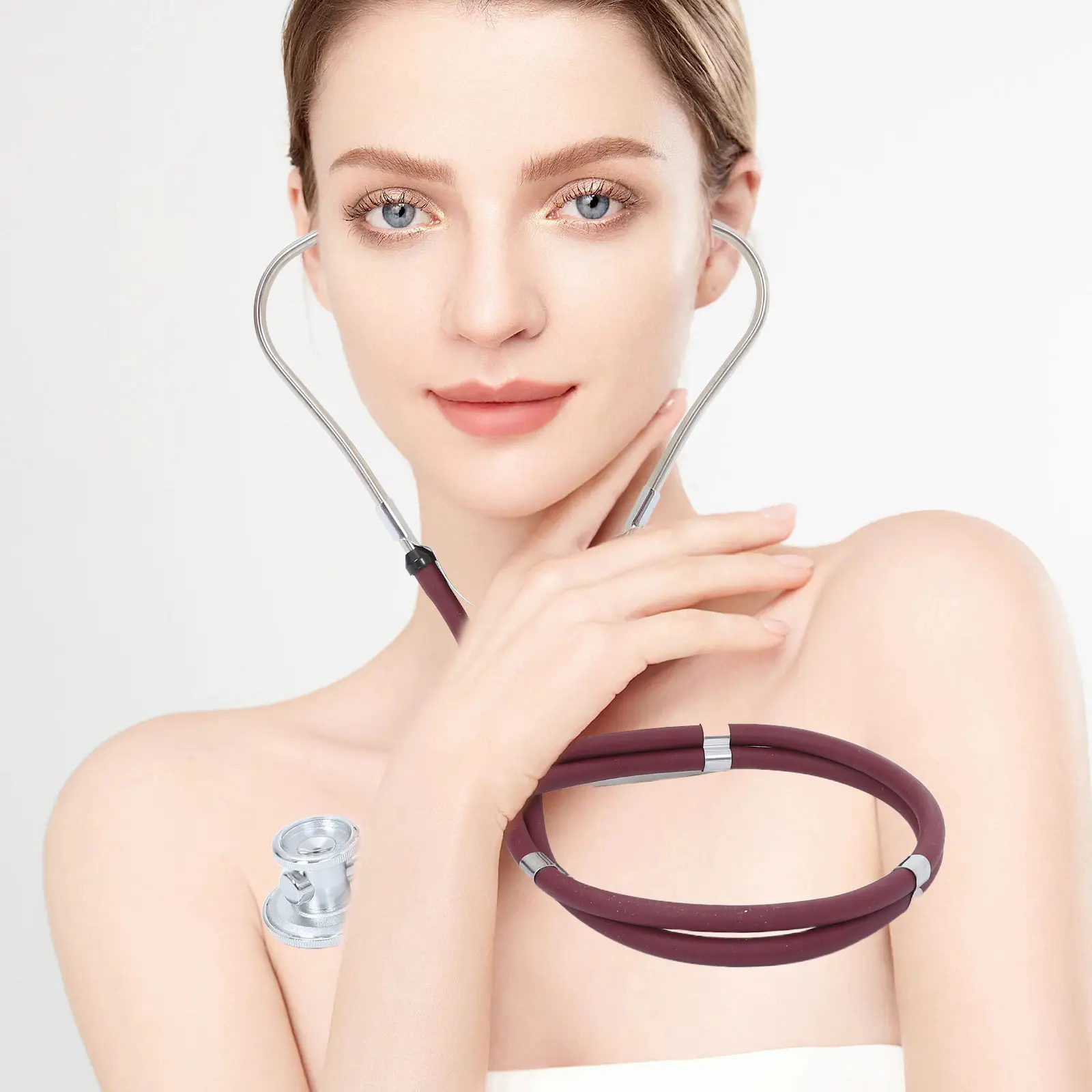 Dual Head Stethoscope Hospital Nursing Equipment Cardiology Adult Doctors Students Professional Nurse Accessories