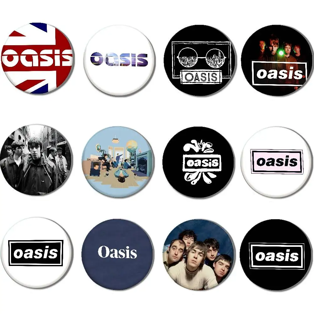 Insignias de Anime de banda o-oasis-es, broche con botones, citas divertidas creativas, insignia, ropa, mochila, regalo de joyería para niños y amigos