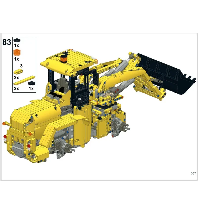 MOC-0836 Cidade Edifício Transporte SwingLoader Bloco de Construção Modelo • 1485 Peças Menino Criança Aniversário Bloco de Construção Brinquedo Presente