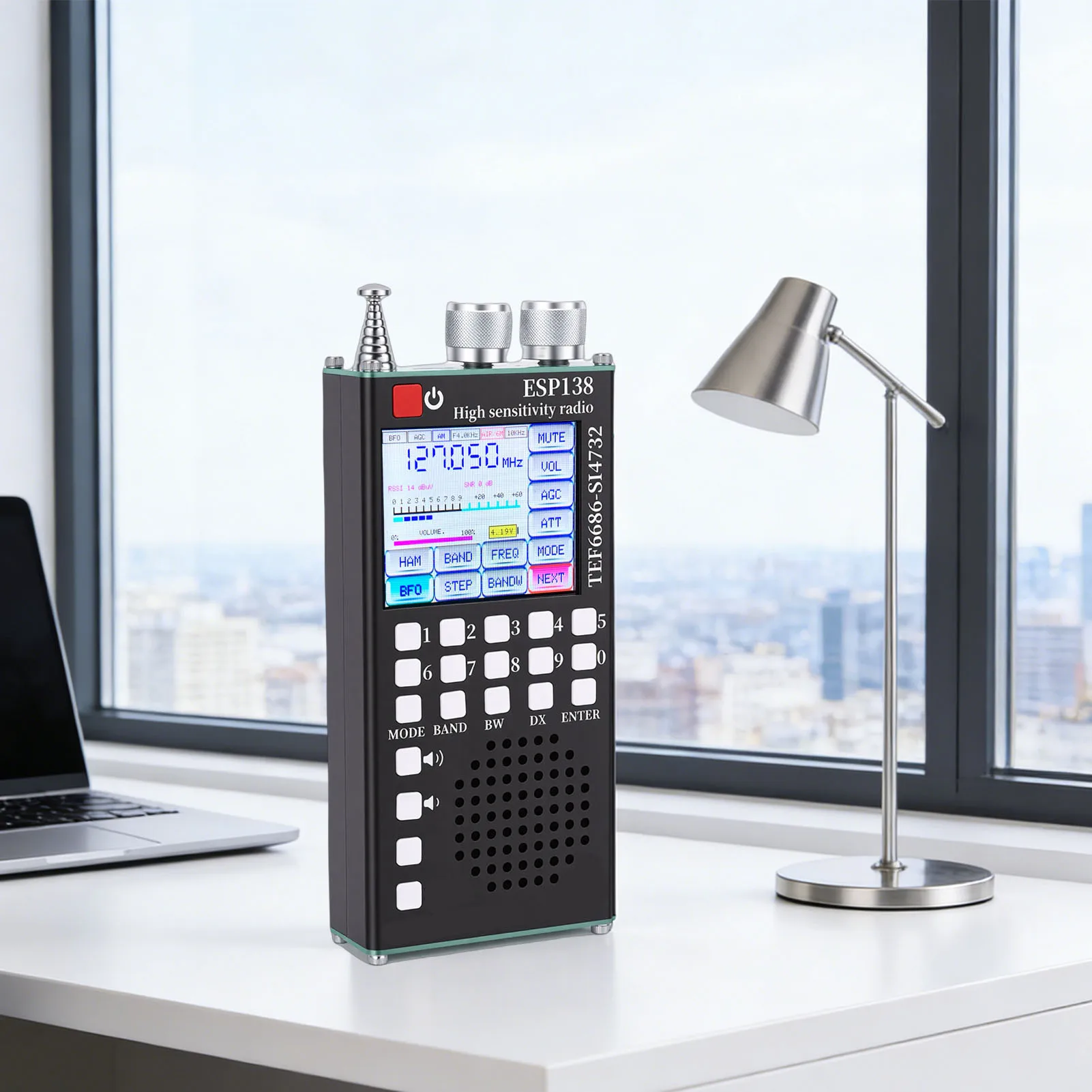 Full Band Radio FM LW MW SW Air SSB Band Dual Systems 2.4 Inch  Touchscreen Handheld  Radio Full Band Radio