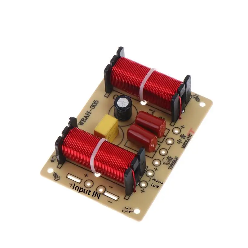 【F】3 Way HiFi Speaker Frequency Divider 150W Audio Crossover Filter Treble Alto Bass Frequency Divider For Home Use