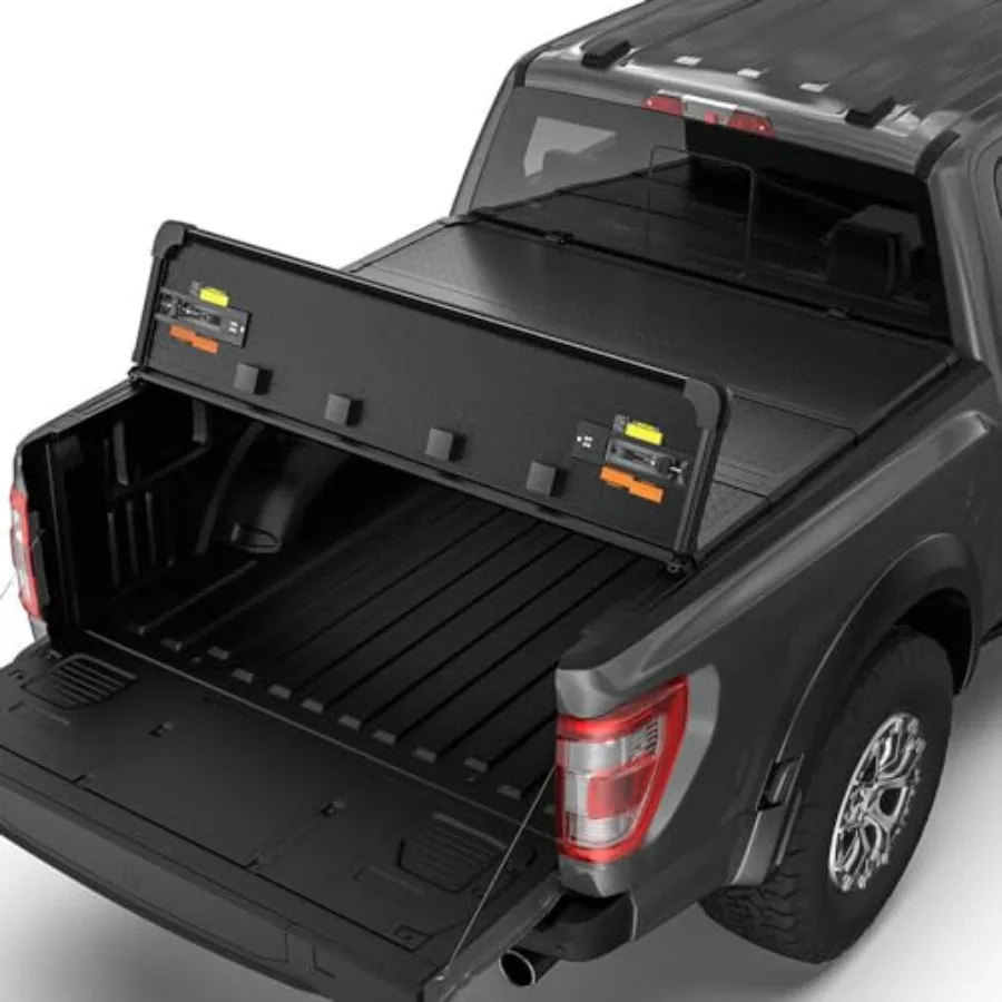 

Жесткий 4-кратный чехол для грузовой кровати Tonneau для 20192023 Chevy Silverado GMC 1500 5,8 футов, всепогодная кровать