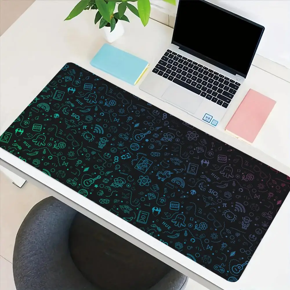 Alas Mouse Prisma Heksagonal Alas Mouse Permainan Alas Meja Komputer Ukuran Besar Alas Keyboard Alas Mouse Komputer Alas Mouse Gamer