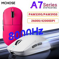MCHOSE A7 Series PAW3395/PAW3950 Ultra-Light Wireless Gaming Mouse 8KHz Polling Rate Optical Ergonomic Mice For Laptop PC