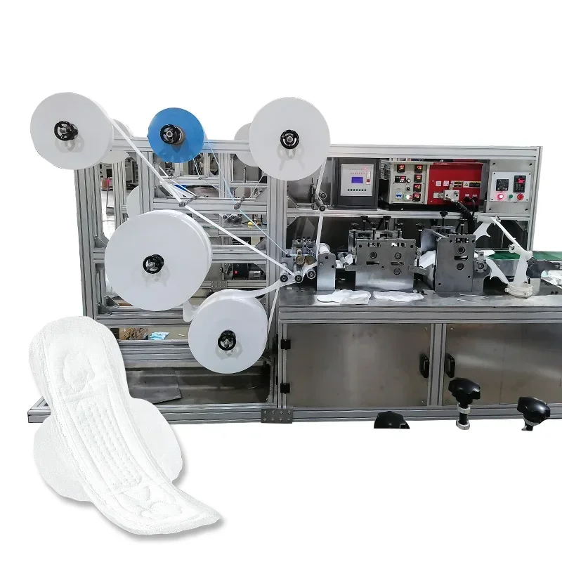 Wide Use Diapers And Sanitary Pads Production Machines Sanitary Pad Making Machine Small Advance Sanitary Manufacture Machine