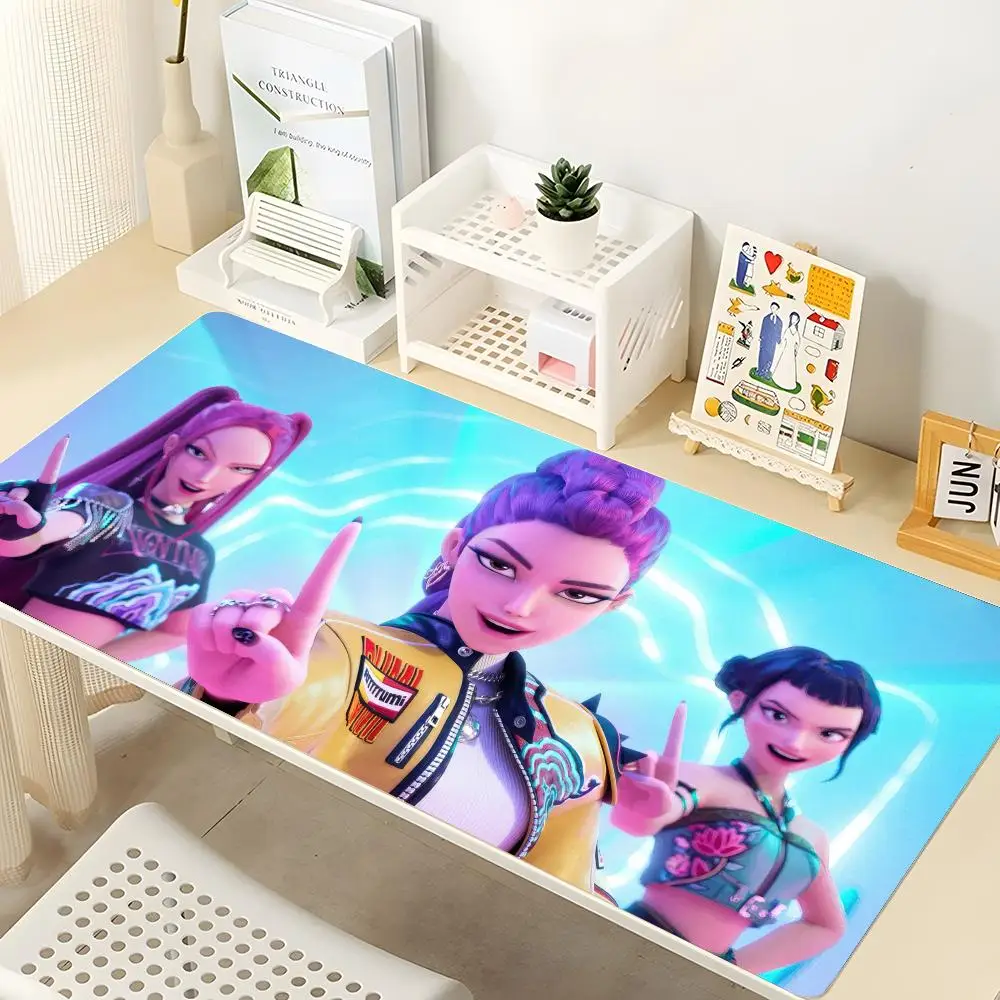 

KPop D-Demon H-Hunters Mouse Pad Gaming Mousepad Abstract Large 900x400x5mm MouseMat Gamer XXL Mause Carpet PC Desk
