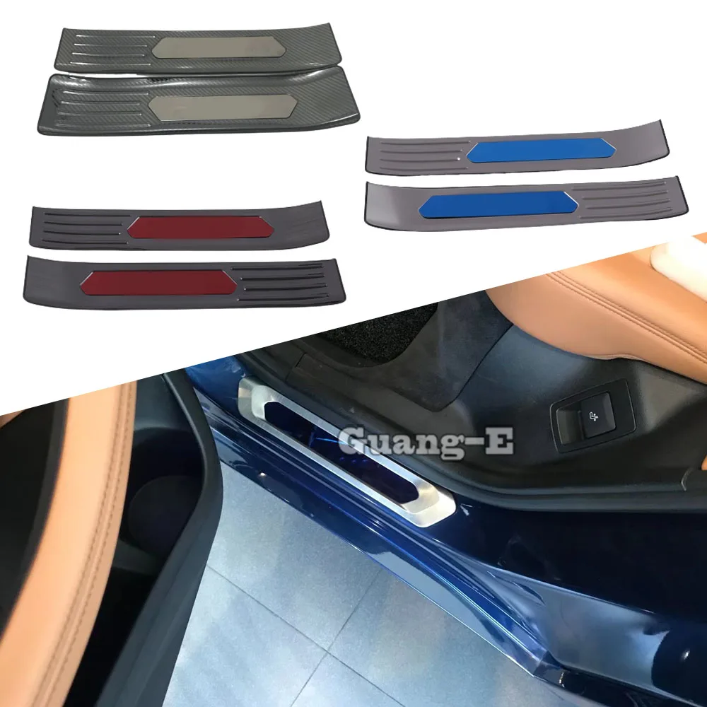 For BMW X3 XDrive 25i 28i 30i 2018 2019 2020 2021-2023 External Door Sill Scuff Plate Threshold Strip Pedal Only Back Door 2PCs