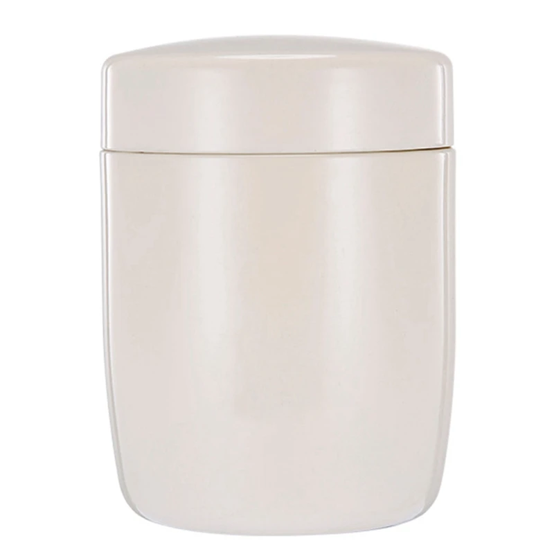 หม้อตุ๋นอาหาร Jar สําหรับอาหารร้อนและเย็นสําหรับเด็กผู้ใหญ่, ซุปภาชนะบรรจุอาหารร้อนสําหรับอาหารกลางวัน, โถอาหาร, สีขาว