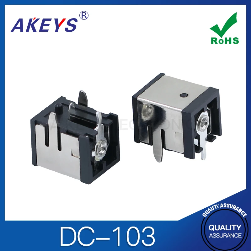 10pcs DC-103 4-PIN HORIZONTAL PLUG-IN DC MOTHER BASE 10 * 13MM DISPLAY NOTEBOOK DC POWER SOCKET