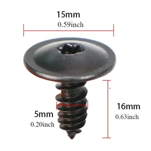 10 Buah Sekrup Penyadapan Pengikat Klip Mobil Aksesori Mobil untuk VW Polo Golf 4 5 6 7 Beetle MK3 MK4 MK5 MK6 Bora CC Passat B6 B5 8 pin cc penjualan terbaik - №