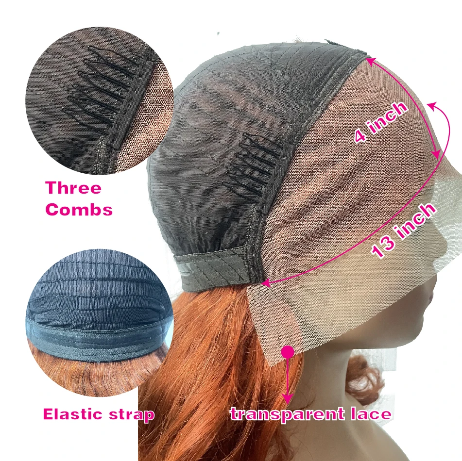 100% Vietnamese Raw Hair Wigs 250 Density Ombre Double Drawn Bouncy Curly Loose Wave 13x4 HD Lace Front Glueless Wig Pre Plucked - Image 6