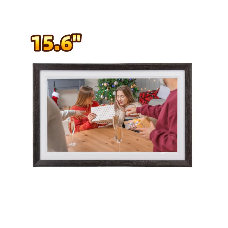 

15.6 Inch Large Digital Photo Frame with 1920 * 1080 IPS Full HD Touchscreen, 32GB WiFi Smart Frame Share Photos