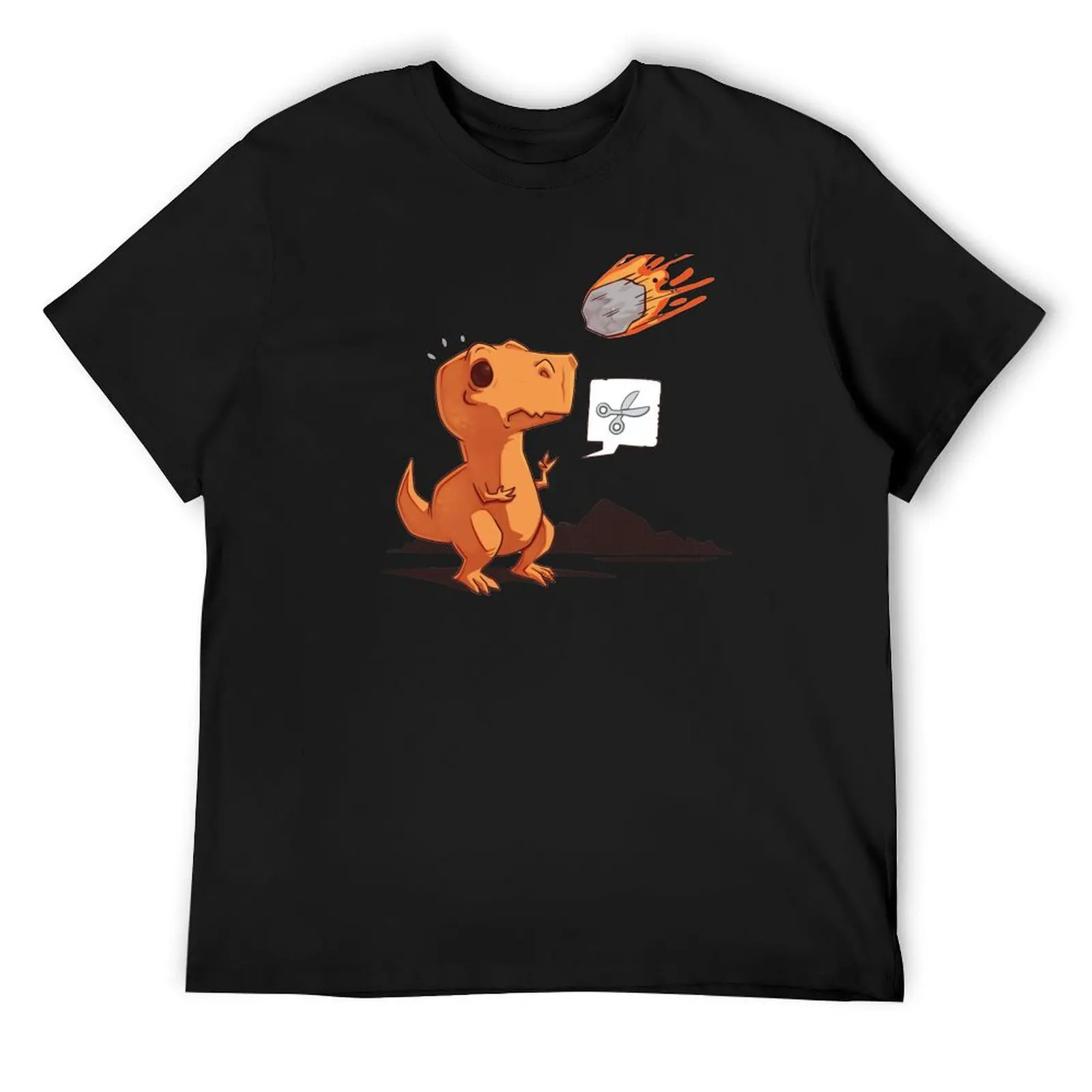 

Asteroid, Paper, Scissors T-Shirt customizeds vintage anime shirt graphic shirts plus size men clothing