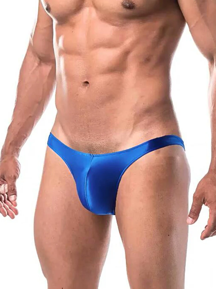 Men\'s Panties Sexy Shiny Smooth Briefs Low Rise Man Underwear Ultrathin Breathable Panties Male Lingerie New In Now Underpants